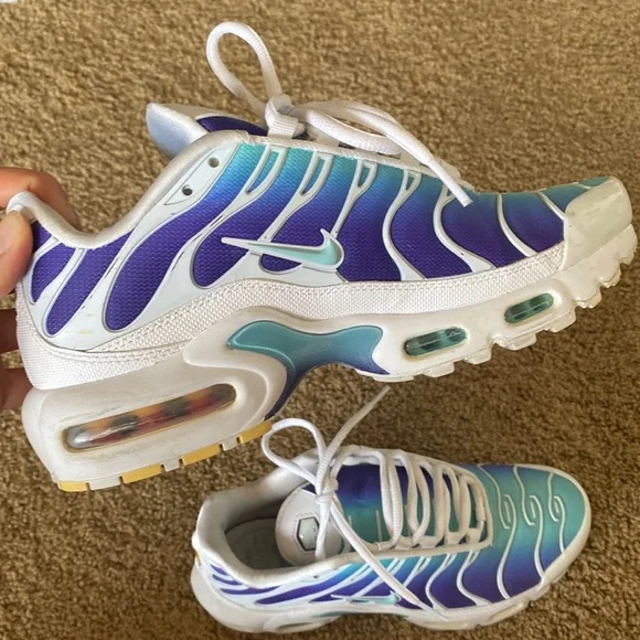 Nike Air Max Plus, Size (White/Bleached Aqua)